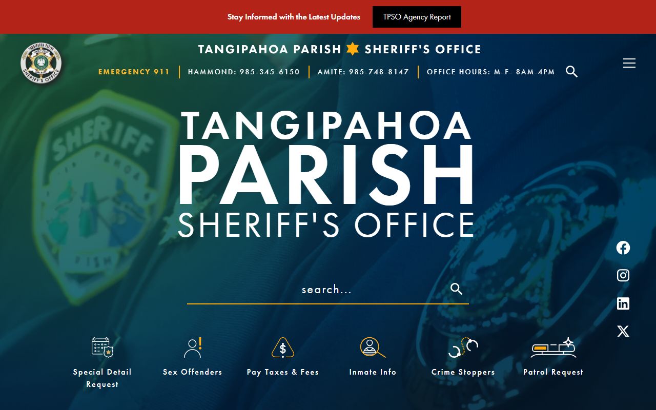 tangipahoa parish recent bookings sheriff website